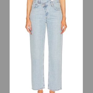 Criss Cross Straight Leg Jeans